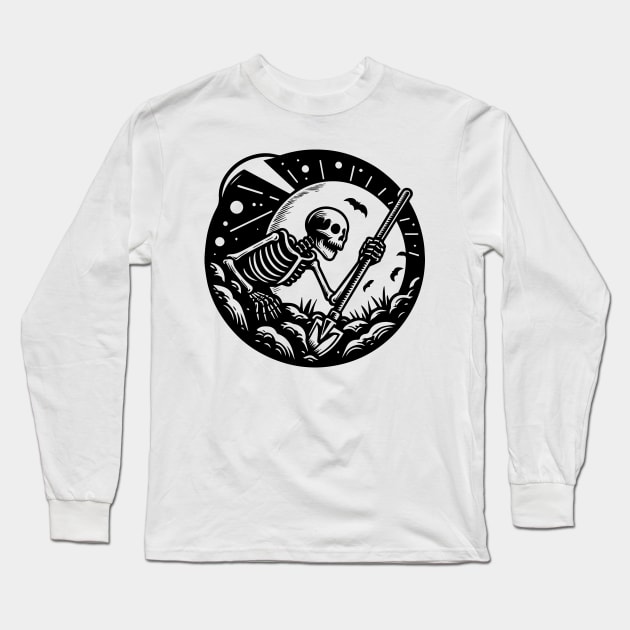 digging the grave Long Sleeve T-Shirt by lkn